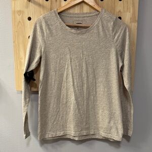 Beige Long Sleeve Top